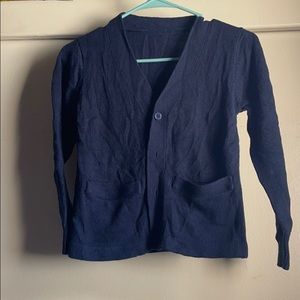Dark Blue Cardigan Sweater ~SCHOOL APPROVED~